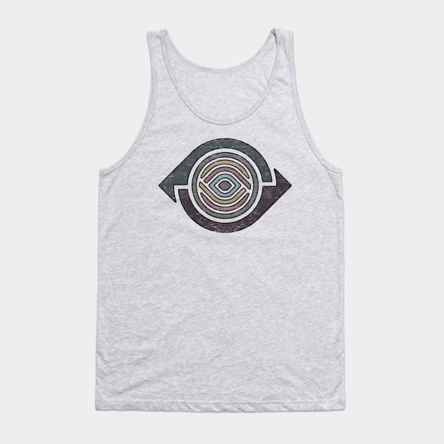 Abstract Geometry with Earth Tones Tank Top by ddtk